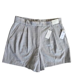 Abercrombie & Fitch Curve Love Sloane Tailored High Waist Pleated Dress Shorts
